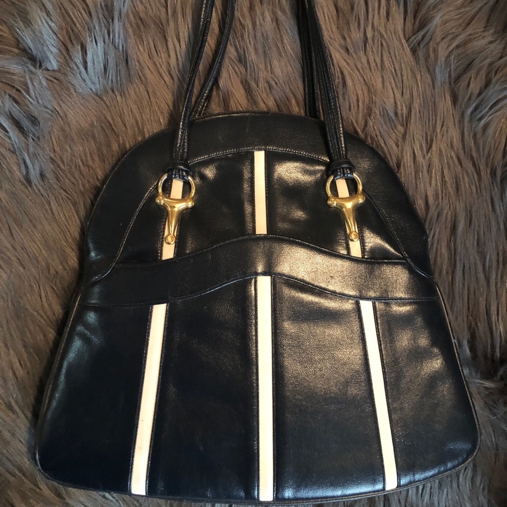 Vintage women leather bag from 1960